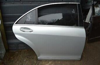 Mercedes S Class Door Shell Driver Right Side Rear in Silver W221 DOOR Limo 2008