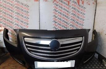 VAUXHALL INSIGNIA 09-13 FRONT BUMPER COMPLETE GREY *GRILL BROKEN + BADGE MISSING