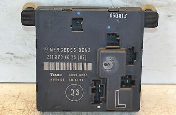 Mercedes E Class Door Control Module 2118704026 Left Rear W211 2002-2009