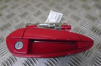 Fiat Punto Right Driver Offside Front Outer Door Handle Red Mk3 2012-2018 