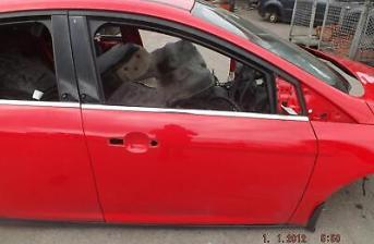 Ford Focus Right Driver Os Front Door P/C Colorado Red Mk3 2011-2018