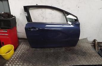 Peugeot 208 Right Driver O/S Front Bare Door Paint Code M016 Blue Mk1 2012-2