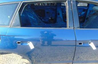 Seat Leon Right Driver Offside Rear Door Blue P/C W5p Mk3 2012-202
