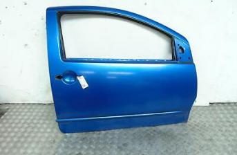 Citroen C2 Right Driver O/S Front Door P/C Kmh Grand Pavois Blue Paint 2003-1