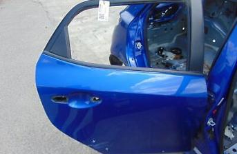 Mazda 2 Right Driver Offside Rear Door Blue Mk2 2007-2015
