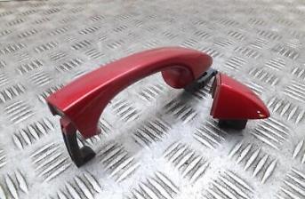 Seat Ibiza Right Driver Offside Rear Outer Door Handle Red Mk4 2008-2017