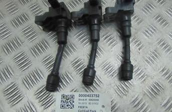 Ford Fiesta Set Of Ignition Coil Pack MK7 1.0 Petrol 2013-2016