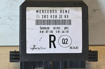 Mercedes C Class Door Control Module Right Rear A2038202285 W203 2001-2007