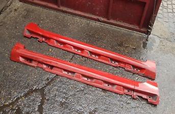 VOLVO V70 R DESIGN  2007-2011 SILL TRIM SIDE SKIRTS RED 612 BOTH SECTIONS