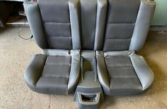 Rover 200/25/Streetwise / MG ZR Black Leather/Cloth Rear Seat with Oddments Tray