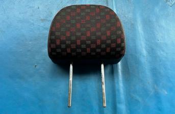 MG ZS/ZT Leather/Cloth Headrest (Front) Red/Green Matrix