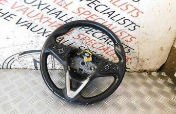 VAUXHALL ASTRA K 16-ON STEERING WHEEL LEATHER WITH CONTROLS 3901800 20354