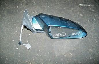 03 NISSAN PRIMERA O/S DRIVER'S SIDE ELECTRIC WING DOOR MIRROR BLUE / GREEN RIGHT