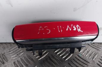 AUDI A3 2011 NSR PASSENGER SIDE REAR DOOR HANDLE RED COLOUR CODE LY3J 4B0839885