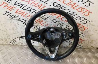 VAUXHALL CORSA E 15-ON LEATHER STEERING WHEEL WITH CONTROLS 39035990 26513
