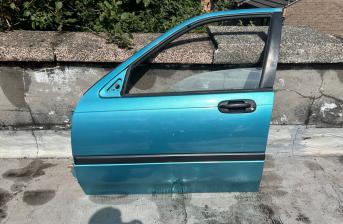 Rover 400 Left Side Front Door (JFK Hawaiian Blue) 1995 - 1999