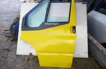 Ford Transit Left Front Door Complete Yellow 9569 2006 07 08 09 10 11 12 13 14