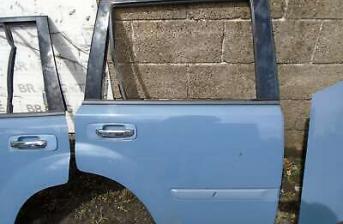 NISSAN X-TRAIL T30 2003-2007 DOOR - BARE (REAR DRIVER/RIGHT SIDE) BLUE