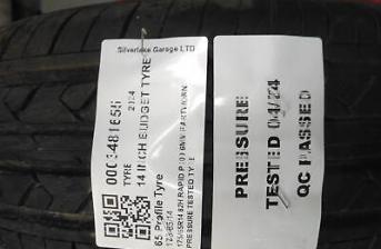 175/65R14 82H RAPID P309 6MM PARTWORN PRESSURE TESTED TYRE