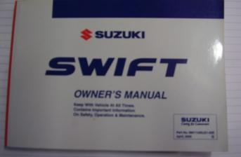 suzuki swift owners handbook,  99011U62J22-02E