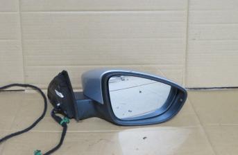 VW PASSAT HIGHLINE B7 2013 DRIVER SIDE FRONT ELECTRIC WING MIRROR SILVER A7W