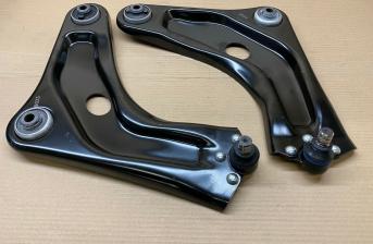 PAIR OF FRONT SUSPENSION LOWER WISHBONES CONTROL ARMS FOR PEUGEOT 207 2007-2013