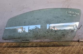 VAUXHALL CORSA DOOR WINDOW GLASS LEFT FRONT 43R009007 1.2 DSL MAN 2012