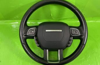 RANGE ROVER EVOQUE L538 MULTI FUNCTION STEERING WHEEL LEATHER WITH AIRBAG 13-18