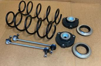 FRONT SPRINGS STRUT TOP MOUNTS & DROP LINKS FOR VW POLO 1.2 1.4 PETROL 2002-2009