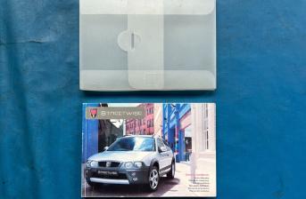 Rover Streetwise Owners Handbook Manual/Service Record Book