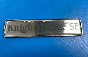 Rover 100 Knightsbridge SE Rear Tailgate Badge
