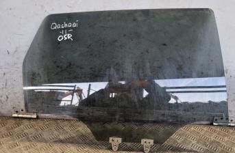 NISSAN QASHQAI J10 DOOR WINDOW GLASS REAR RIGHT 43R-006723 1.5L DSL MAN SUV 2011
