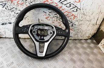 MERCEDES E CLASS E220 10-16 LEATHER STEERING WHEEL WITH CONTROLS A2184600476