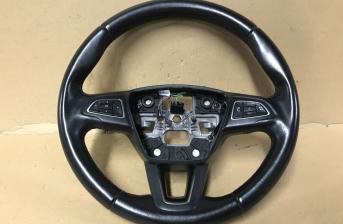 FORD FOCUS OR C MAX LEATHER STEERING WHEEL INC PHONE STEREO CONTROL 2015 - 2017