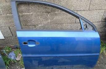 VAUXHALL VECTRA C 2002-2005 DOOR - BARE (FRONT DRIVER/RIGHT SIDE) BLUE