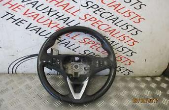VAUXHALL CORSA E 15-ON STEERING WHEEL LEATHER WITH CONTROLS 39035991 22617