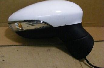 2010 FORD FIESTA O/S RIGHT DRIVERS DOOR MIRROR WITH PUDDLE LIGHT WHITE