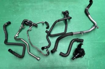 MERCEDES A CLASS A180 W176 SET OF WATER COOLANT THERMOSTAT PIPES 1.6 PETROL