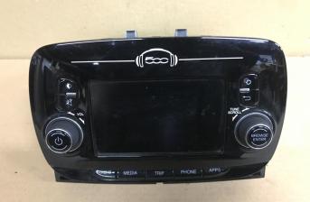 FIAT 500 595 ABARTH RADIO STEREO 5" SCREEN  07357104780  WITH CODE 2016 - 2021 X