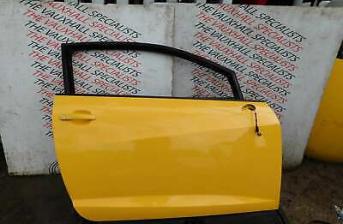 SEAT IBIZA MK4 6J 3DR HATCH 08-12 DRIVER O/S/F DOOR (BARE) YELLOW *SCRATCHES