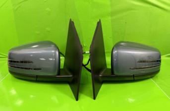 MERCEDES W246 PAIR OF WING MIRRORS UNIVERSE BLUE 894 DRIVER + PASSENGER