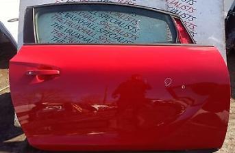 VAUXHALL ASTRA GTC 2009-2015 RIGHT SIDE FRONT O/S/F DOOR BARE RED GBH (50B)