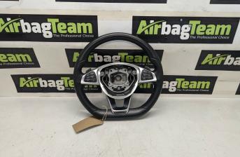 Mercedes C Class 2014 - 2021 Leather Multifunction Paddle Shift Steering Wheel