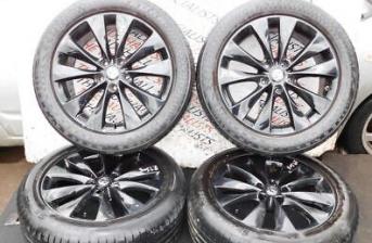 VAUXHALL ASTRA GTC 09-16 SET OF ALLOY WHEELS + TYRES  18 INCH IDENT AAVT *SCUFFS