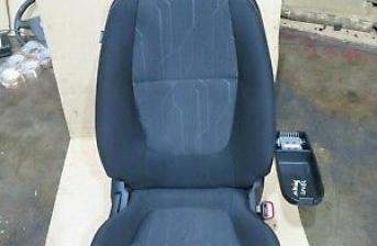 KIA PICANTO MK2 2014 DRIVER SIDE FRONT FABRIC SEAT WITH AIRBAG