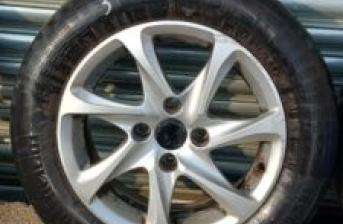 PEUGEOT 208 MK1 2013 ALLOY SPARE WHEEL NOT SPACE SAVER  185/65/15 6JX15