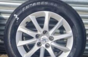 PEUGEOT 508 2013 ALLOY SPARE WHEEL NOT SPACE SAVER SIZE 215/60/16 7JX16