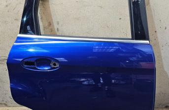 FORD C-MAX TITANUM 2014 MEDIUM MPV DRIVER SIDE REAR BRATE DOOR IN BLUE