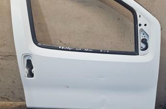 PEUGEOT BIPPER PROFFESIONAL 2014 RIGHT DRIVER SIDE FRONT BARE DOOR WHITE