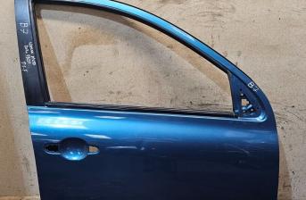 NISSAN MICRA ACENTA K13 MK4 2014 5DR HB DRIVER SIDE FRONT BARE DOOR IN BLUE RBK